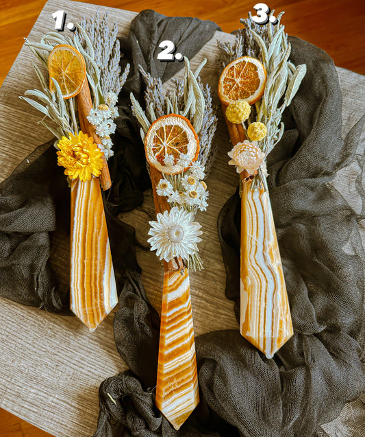 Orange Calcite Stems // Burnable Bouquets