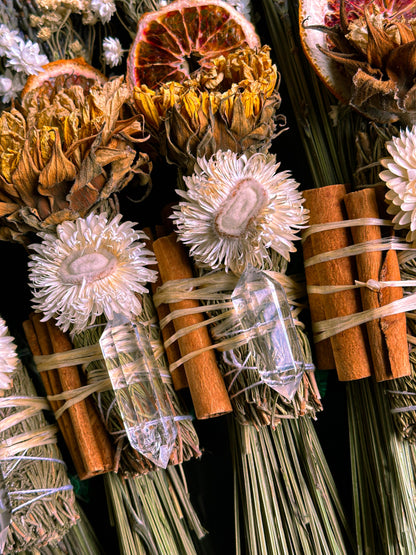 Malachite and Clear Quartz